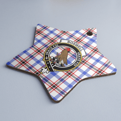 Clan Boswell Modern Tartan Crest Star Ceramic Ornament RW75 Boswell Modern Tartan Tartan Christmas
