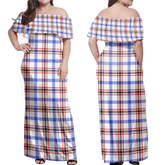Clan Boswell Modern Tartan Hawaii Dress OU45 Clan Boswell Tartan Hawaii Dress