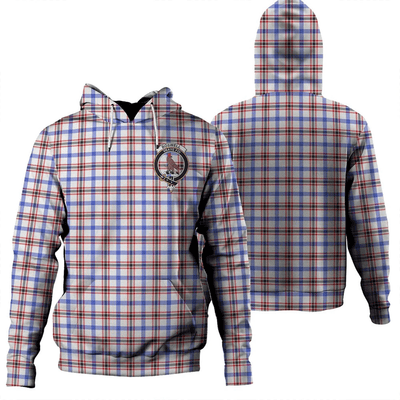 Clan Boswell Modern Tartan Hoodie Crest