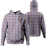 Clan Boswell Modern Tartan Hoodie Crest 5FHAAMH7-1 Boswell Modern Tartan Hoodies