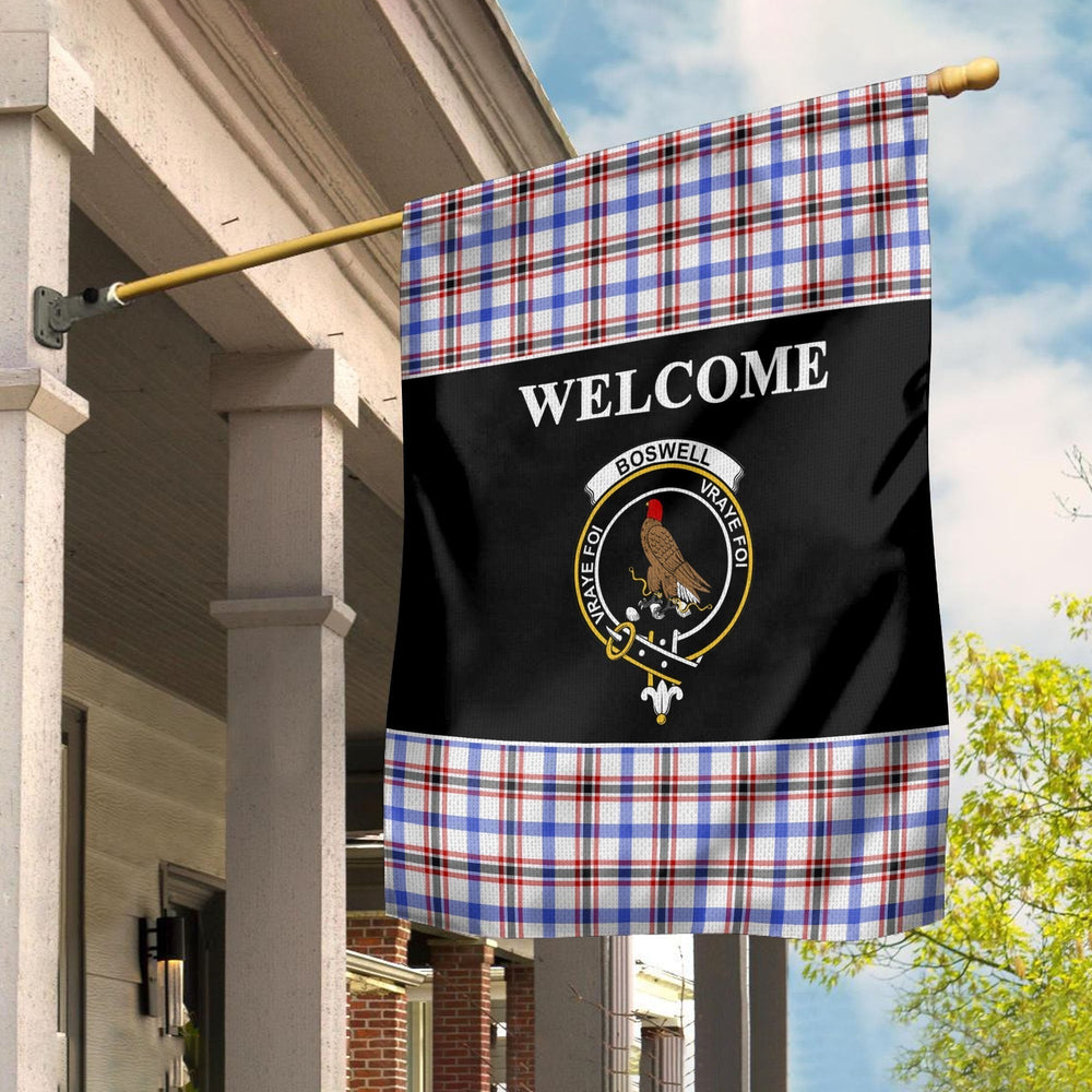 Clan Boswell Tartan Crest Black Garden Flag JW31 Clan Boswell Tartan Today