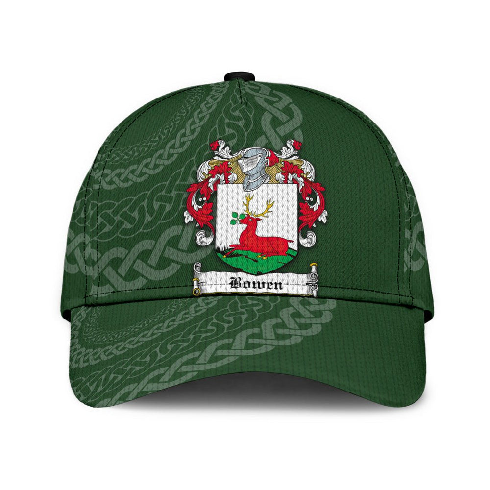 Clan Bowen Coat Of Arms - Irish Family Crest St Patrick's Day Classic CapNC28 Classic Cap - Bowen Coat Of Arms St Patrick's Day Classic Cap Irish Cap