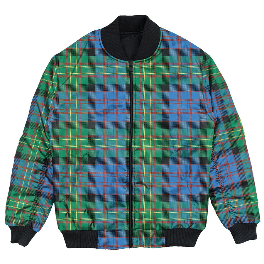 Clan Bowie Ancient Tartan Bomber Jacket YF79 Bowie Ancient Tartan Tartan Bomber Jacket