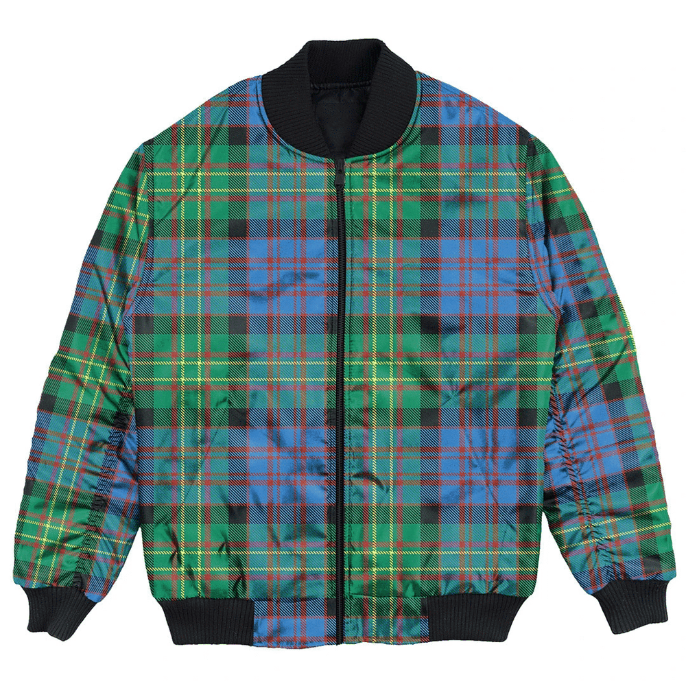Clan Bowie Ancient Tartan Bomber Jacket YF79 Bowie Ancient Tartan Tartan Bomber Jacket