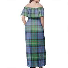 Clan Bowie Ancient Tartan Hawaii Dress JN40 Clan Bowie Tartan Hawaii Dress