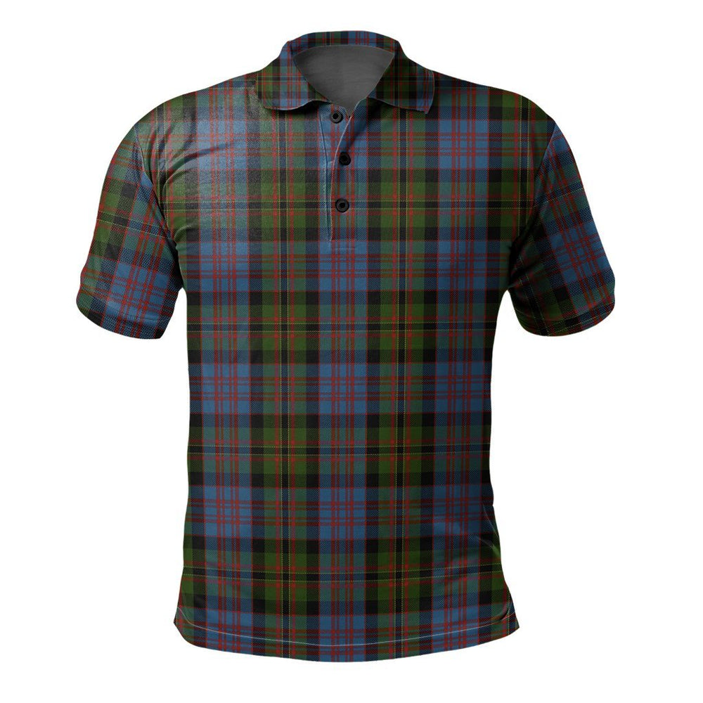 Clan Bowie Black Tartan Polo Shirt SR83 Bowie Black Tartan Tartan Polo