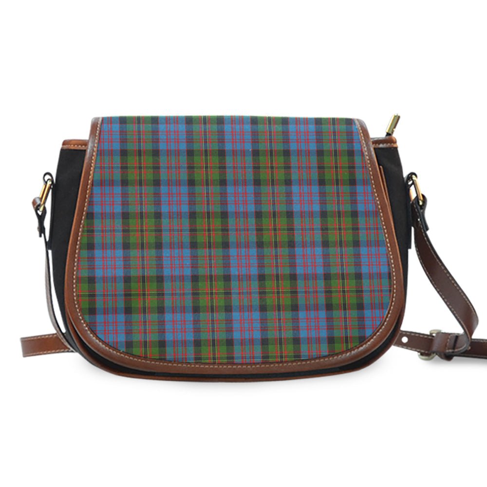 Clan Bowie Black Tartan Saddle Handbags YF55 Clan Bowie Tartan Today