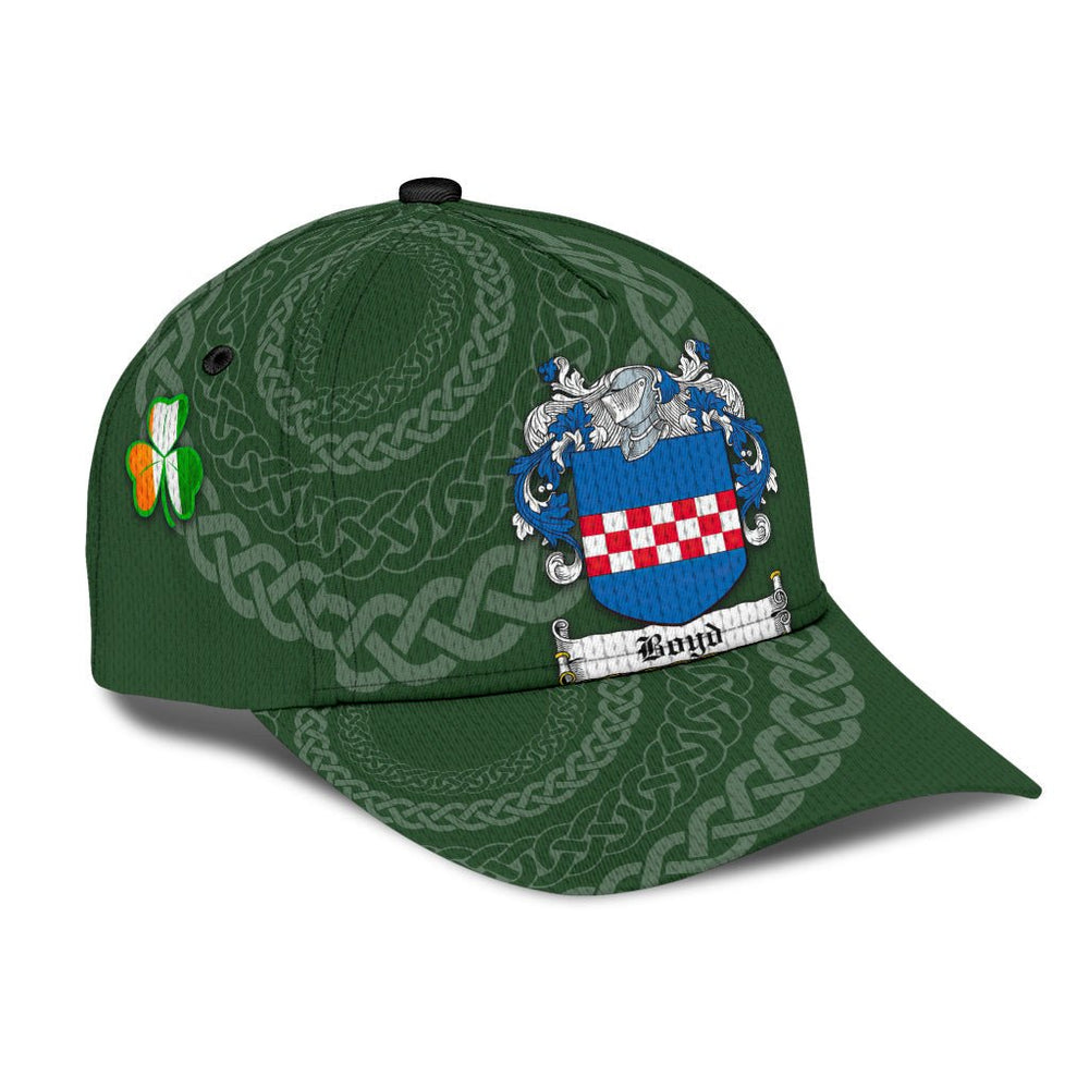 Clan Boyd Coat Of Arms - Irish Family Crest St Patrick's Day Classic CapSJ15 Classic Cap - Boyd Coat Of Arms St Patrick's Day Classic Cap Irish Cap