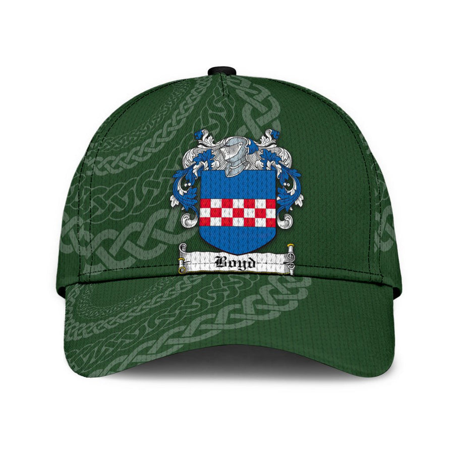 Clan Boyd Coat Of Arms - Irish Family Crest St Patrick's Day Classic CapSJ15 Classic Cap - Boyd Coat Of Arms St Patrick's Day Classic Cap Irish Cap