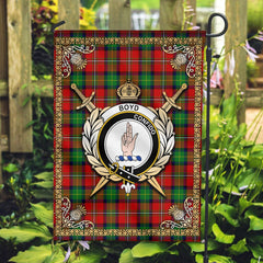 Clan Boyd Modern Tartan Crest Garden Flag - Celtic Thistle JM42 Clan Boyd Tartan Today