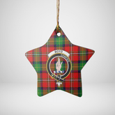 Clan Boyd Modern Tartan Crest Star Ceramic Ornament PE46 Boyd Modern Tartan Tartan Christmas