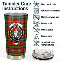 Clan Boyd Modern Tartan Crest Tumbler TA88 Clan Boyd Tartan Today