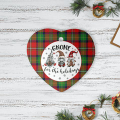 Clan Boyd Modern Tartan Gnome Heart Ceramic Ornament VT53 Boyd Modern Tartan Gnome Tartan Christmas