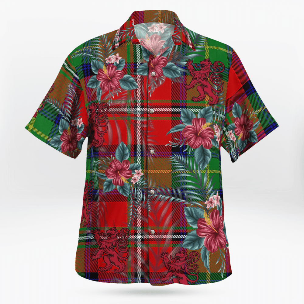 Clan Boyd Modern Tartan Scottish Lion Hawaiian Shirt DM97 Boyd Modern Tartan Tartan Hawaii Shirt