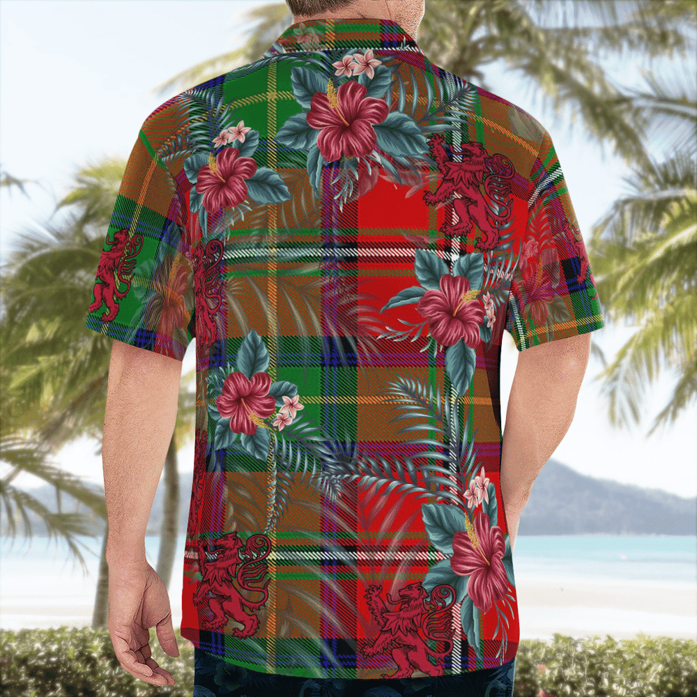 Clan Boyd Modern Tartan Scottish Lion Hawaiian Shirt DM97 Boyd Modern Tartan Tartan Hawaii Shirt