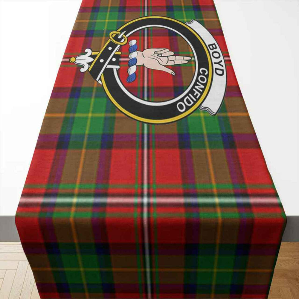 Clan Boyd Tartan Crest Table Runner Cotton BX71 Boyd Tartan Tartan Table Runner