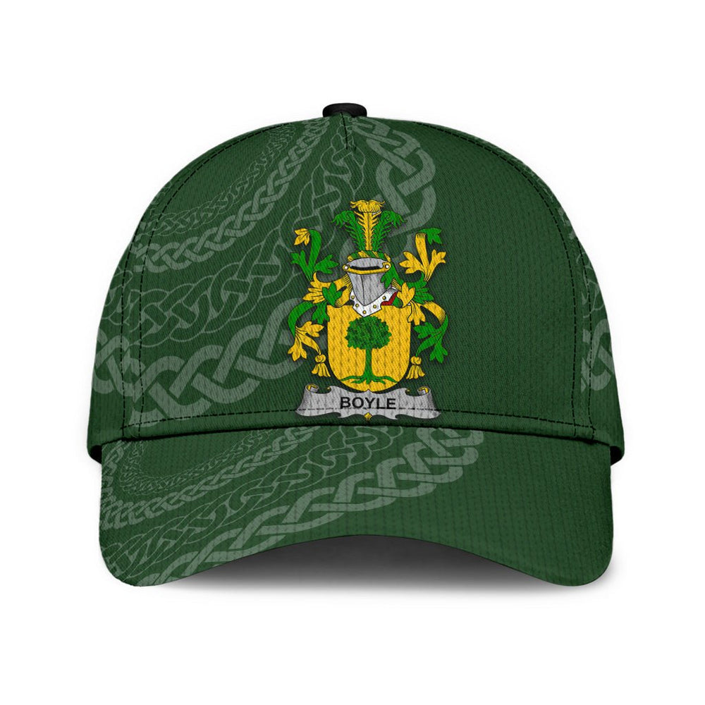 Clan Boyle Coat Of Arms - Irish Family Crest St Patrick's Day Classic CapPZ27 Classic Cap - Boyle Coat Of Arms St Patrick's Day Classic Cap Irish Cap