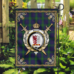 Clan Boyle Tartan Crest Garden Flag - Celtic Thistle YT94 Clan Boyle Tartan Today