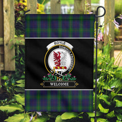 Clan Boyle Tartan Crest Garden Flag - Welcome KG55 Clan Boyle Tartan Today