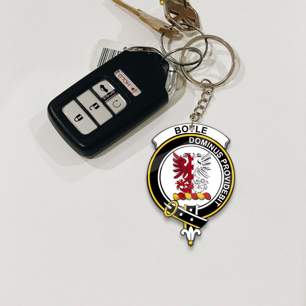 Clan Boyle Tartan Crest Keychain AI48 Clan Boyle Tartan Today