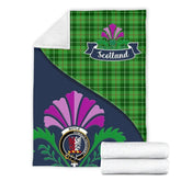 Clan Boyle Tartan Crest Premium Blanket Thistle Style HM67 Clan Boyle Tartan Today