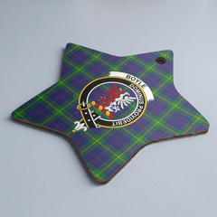 Clan Boyle Tartan Crest Star Ceramic Ornament CT99 Boyle Tartan Tartan Christmas