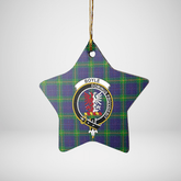 Clan Boyle Tartan Crest Star Ceramic Ornament CT99 Boyle Tartan Tartan Christmas