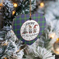 Clan Boyle Tartan Gnome Heart Ceramic Ornament WO82 Boyle Tartan Gnome Tartan Christmas