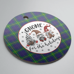 Clan Boyle Tartan Gnome Round Ceramic Ornament MQ30 Boyle Tartan Tartan Christmas