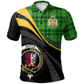 Clan Boyle Tartan Polo Shirt - Royal Coat Of Arms Style DI34 Boyle Tartan Tartan Polo