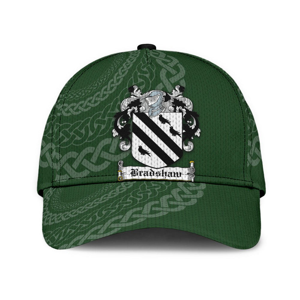 Clan Bradshaw Coat Of Arms - Irish Family Crest St Patrick's Day Classic CapKA20 Classic Cap - Bradshaw Coat Of Arms St Patrick's Day Classic Cap Irish Cap