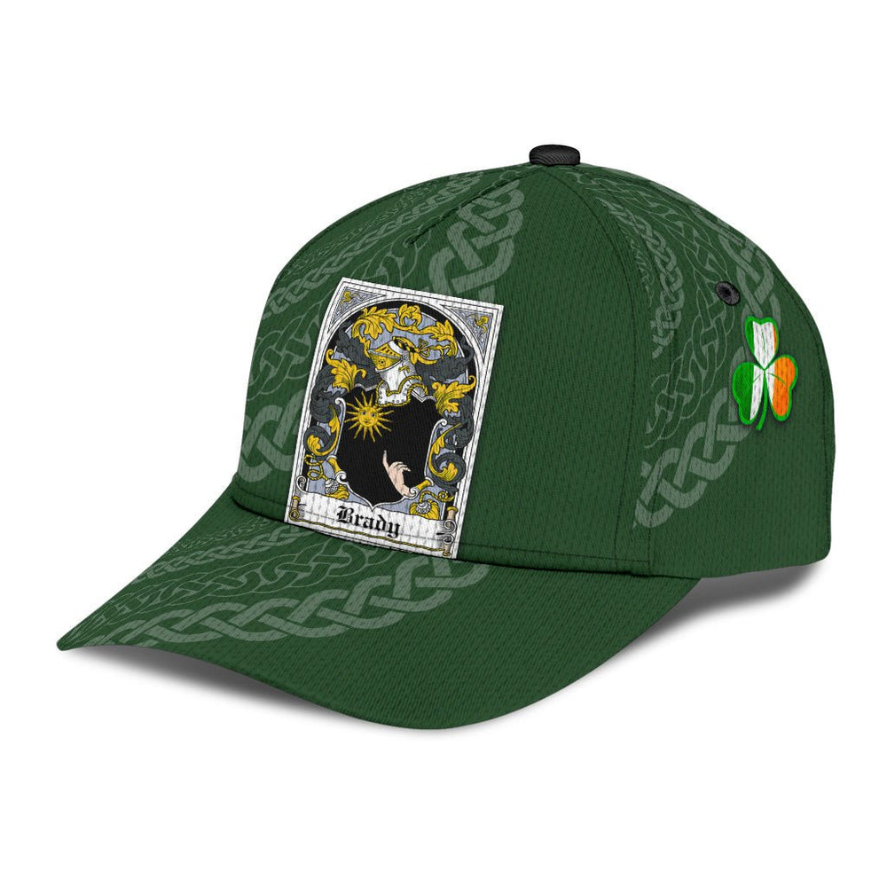 Clan Brady Coat Of Arms - Irish Family Crest St Patrick's Day Classic CapNK36 Classic Cap - Brady Coat Of Arms St Patrick's Day Classic Cap Irish Cap