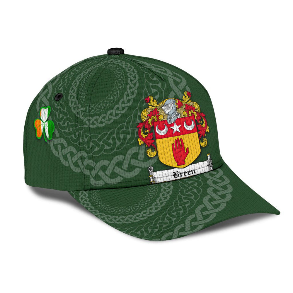 Clan Breen Coat Of Arms - Irish Family Crest St Patrick's Day Classic CapZP38 Classic Cap - Breen Coat Of Arms St Patrick's Day Classic Cap Irish Cap