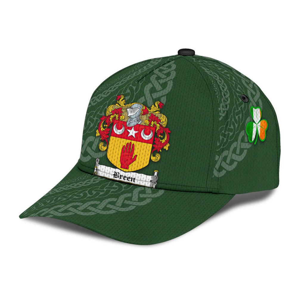 Clan Breen Coat Of Arms - Irish Family Crest St Patrick's Day Classic CapZP38 Classic Cap - Breen Coat Of Arms St Patrick's Day Classic Cap Irish Cap
