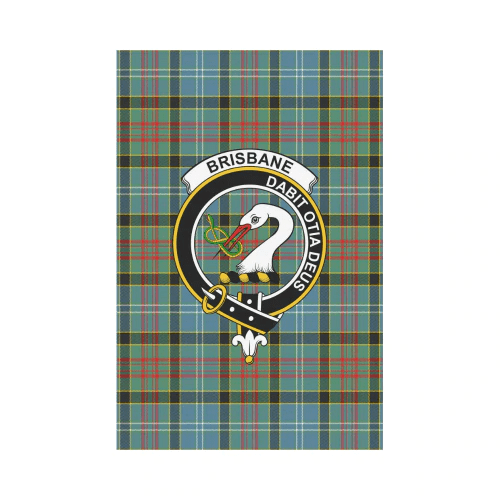 Clan Brisbane Modern Tartan Crest Garden Flag SA62 Clan Brisbane Tartan Today