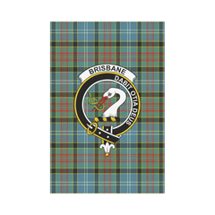 Clan Brisbane Modern Tartan Crest Garden Flag SA62 Clan Brisbane Tartan Today