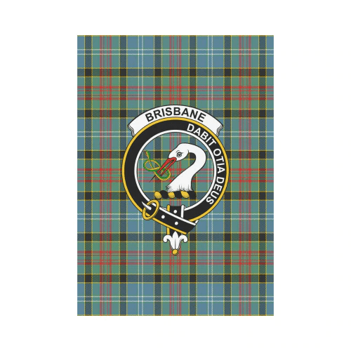 Clan Brisbane Modern Tartan Crest Garden Flag SA62 Clan Brisbane Tartan Today