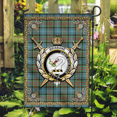 Clan Brisbane Tartan Crest Garden Flag - Celtic Thistle JN86 Clan Brisbane Tartan Today