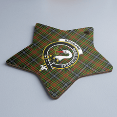 Clan Brisbane Tartan Crest Star Ceramic Ornament YJ37 Brisbane Tartan Tartan Christmas