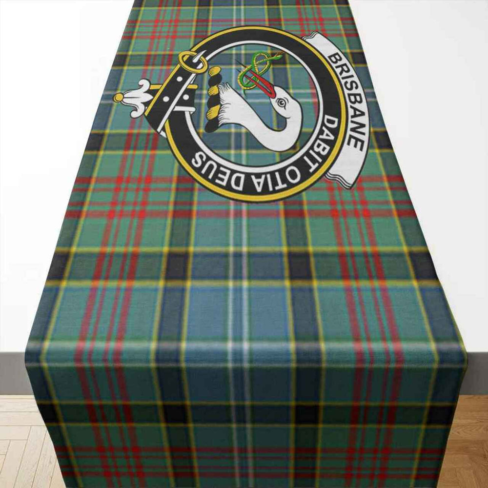 Clan Brisbane Tartan Crest Table Runner Cotton ZT25 Brisbane Tartan Tartan Table Runner
