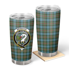 Clan Brisbane Tartan Crest Tumbler PW37 Clan Brisbane Tartan Today