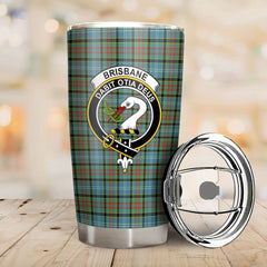 Clan Brisbane Tartan Crest Tumbler PW37 Clan Brisbane Tartan Today