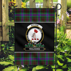 Clan Brodie Hunting Modern Tartan Crest Garden Flag - Welcome MN32 Clan Brodie Tartan Today