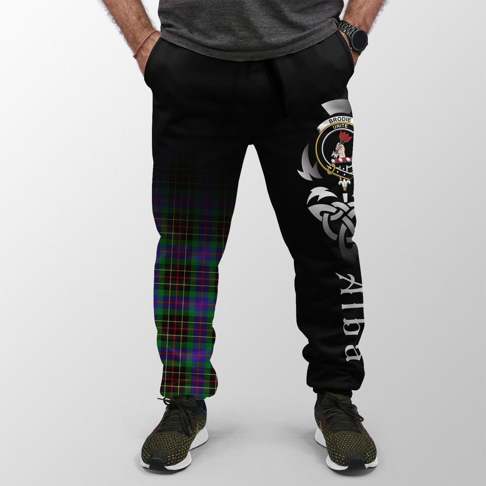 Clan Brodie Hunting Modern Tartan Crest Jogger Sweatpants  Alba Celtic Style RO43 Clan Brodie Tartan Today