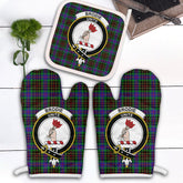 Clan Brodie Hunting Modern Tartan Crest Oven Mitt And Pot Holder (2 Oven Mitts + 1 Pot Holder) PZ52 Clan Brodie Tartan Today