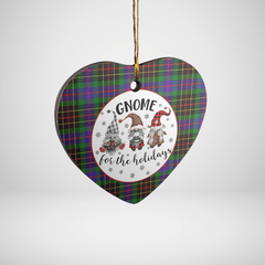 Clan Brodie Hunting Modern Tartan Gnome Heart Ceramic Ornament NB81 Brodie Hunting Modern Tartan Gnome Tartan Christmas