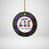 Clan Brodie Hunting Modern Tartan Gnome Round Ceramic Ornament FJ10 Brodie Hunting Modern Tartan Tartan Christmas