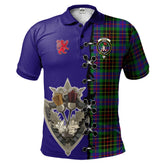 Clan Brodie Hunting Modern Tartan Polo Shirt - Lion Rampant And Celtic Thistle Style IY88 Brodie Hunting Modern Tartan Tartan Polo