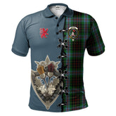 Clan Brodie Hunting Tartan Polo Shirt - Lion Rampant And Celtic Thistle Style LZ49 Brodie Hunting Tartan Tartan Polo