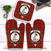 Clan Brodie Modern Tartan Crest Oven Mitt And Pot Holder (2 Oven Mitts + 1 Pot Holder) OT35 Clan Brodie Tartan Today